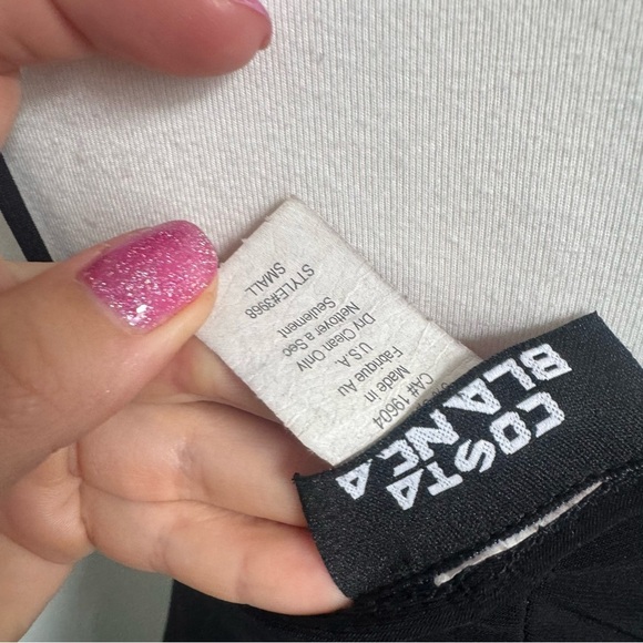 Y2K Black Ruched Asymmetrical Mini Dress Spaghetti Strap Fairycore S - Picture 8 of 8